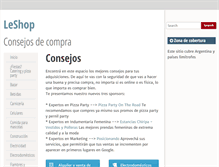 Tablet Screenshot of leshop.com.ar